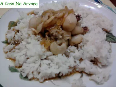 Receita Cozinha asiática - choquinhos ao gengibre com arroz