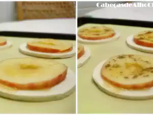 Receita Folhados de maçã e mel