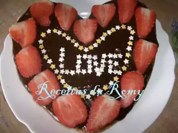 Receita Bolo de chocolate para o dia de s. valentim