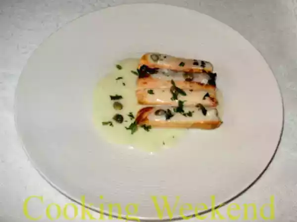 Receita Receitas - salmão ao molho de requeijão