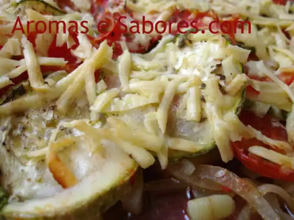 Receita Abobrinha de forno com tomate