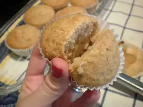 Receita Queques de banana e côco