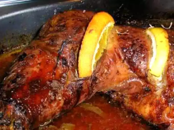 Receita Perna de perú no forno