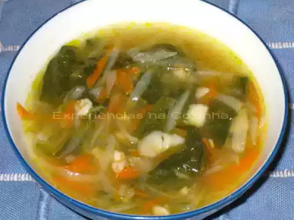 Receita Sopa de cevada e legumes
