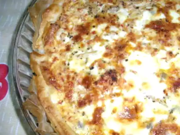 Receita Quiche de fiambre, paio e cogumelos