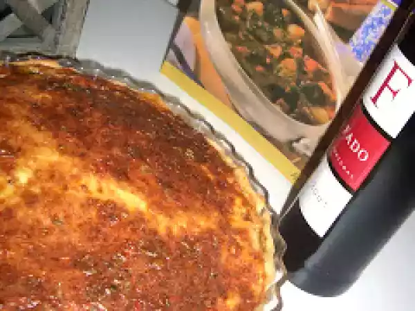 Receita Quiche de legumes e fiambre / ham and vegetables quiche