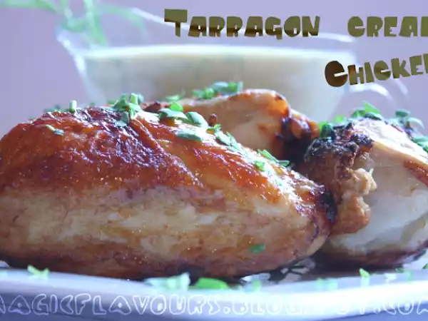 Receita Frango com molho de estragão