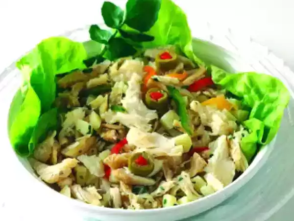 Receita Receita de salada de bacalhau da noruega