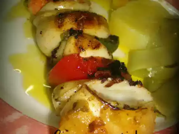Receita Espetada de lulas