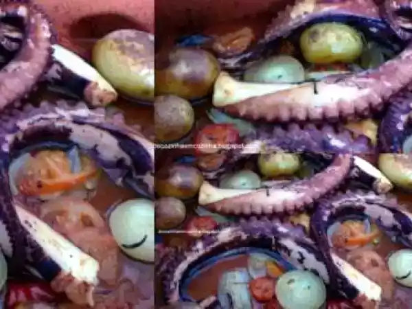 Receita Polvo assado no forno com batata e arroz do mesmo