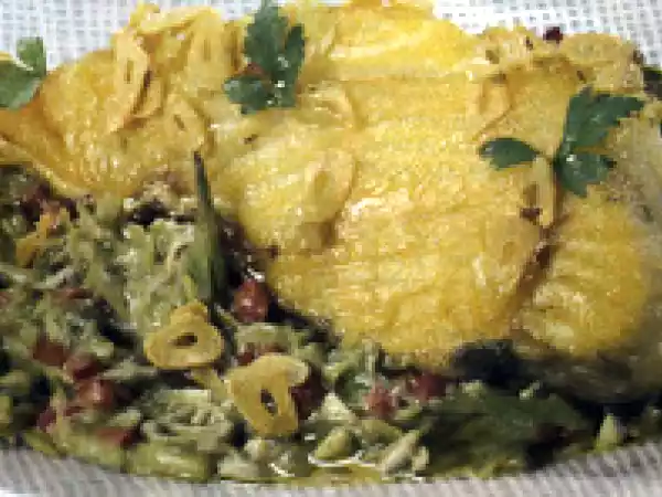 Receita Bacalhau com favas