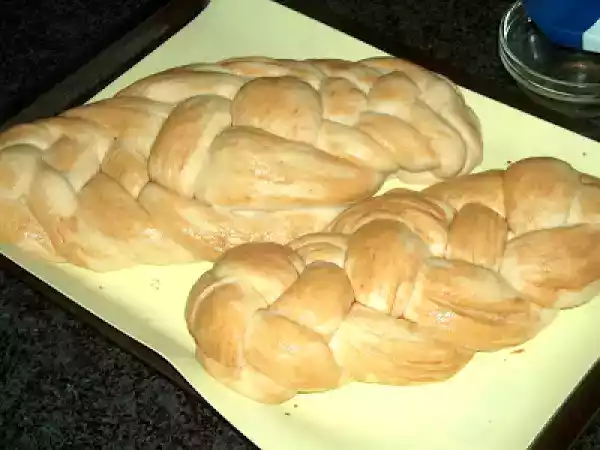 Receita Folar entrançado sem ovos