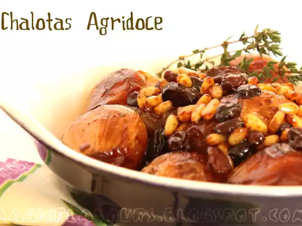 Receita Chalotas agridoce