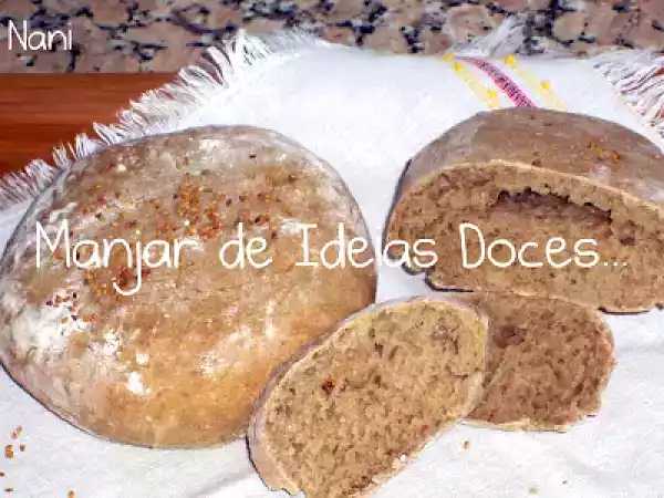 Receita Pão de centeio com sementes de sésamo