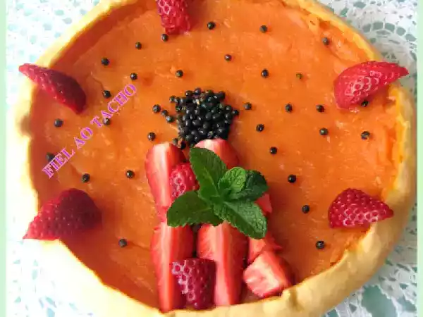 Receita Tarte de papaia e maçã