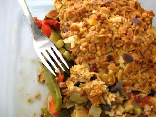 Receita Crumble de legumes