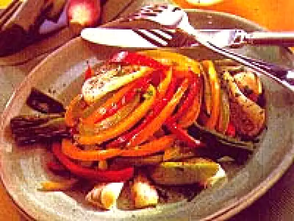 Receita Refogado de pimentão e alho-poró (vegana)