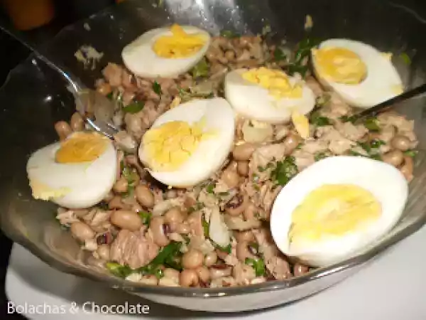 Receita Atum com feijão frade