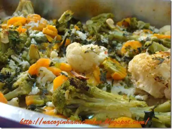 Receita Filé de merluza com legumes ao forno