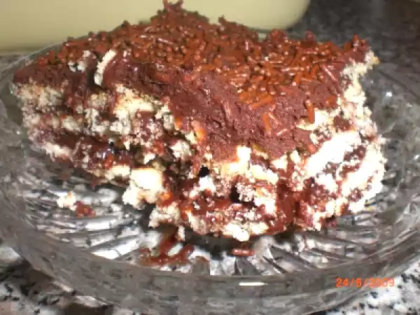 Receita Pavê branco e preto delicioso