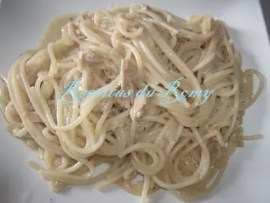 Receita Esparguete com atum e sopa de cebola