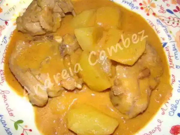 Receita Bimby - borrego com batatas ao vapor