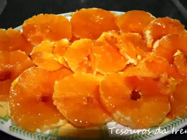 Receita Laranja com caramelo