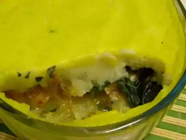 Receita Empadão de bacalhau com espinafres