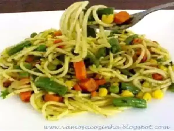 Receita Esparguete vegetariano