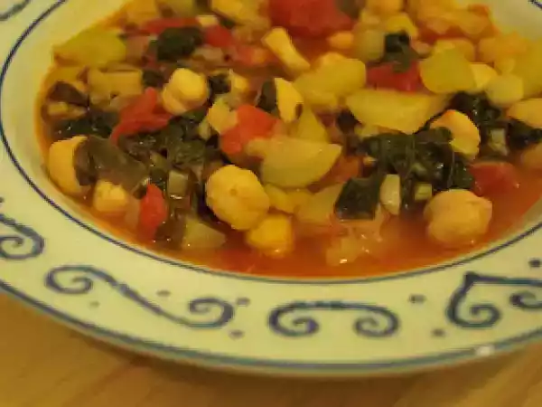Receita Sopa de grão de bico