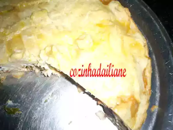 Receita Torta salgada com massa de iogurte