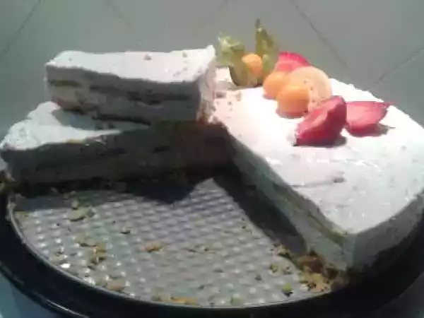 Receita Bolo de bolacha com framboesa