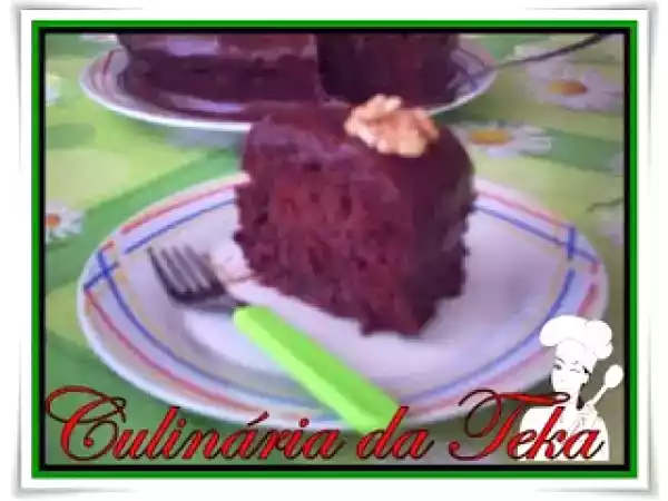 Receita Bolo surpresa de chocolate