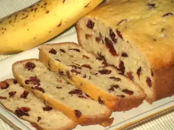 Receita Bolo de banana e arandos na mfp