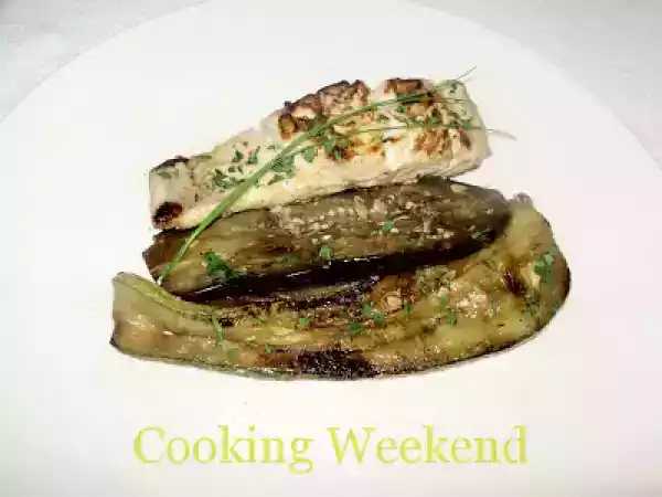 Receita Receitas - anchova grelhada em cama de legumes