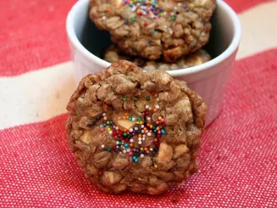 Receita Cookies de aveia com chocolate branco