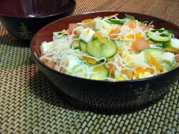 Receita Salada de bifum