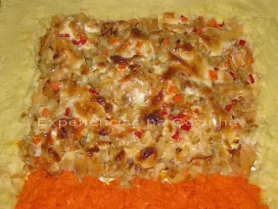 Receita Bacalhau à zé do pipo com puré de cenoura