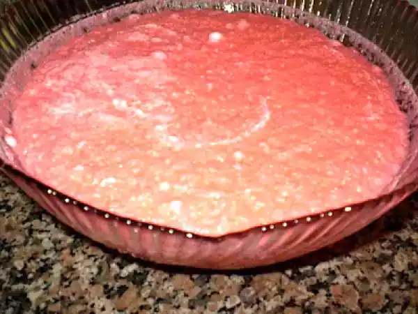 Receita Creme cor-de-rosa