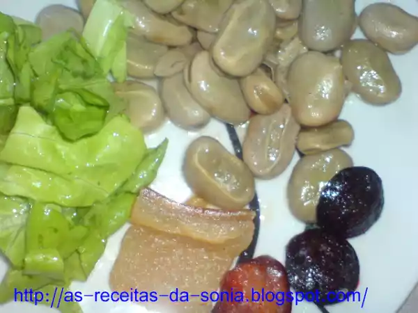Receita Favas á moda do meu marido