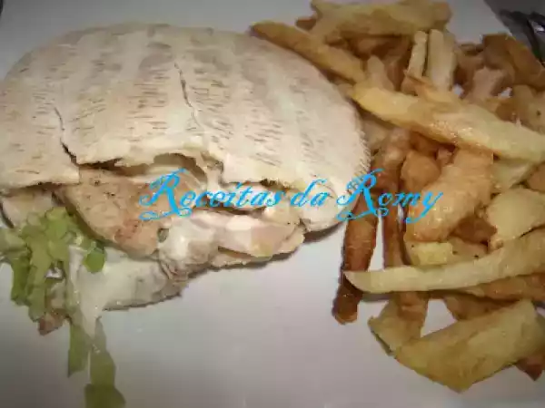 Receita Pão pita recheado com carne