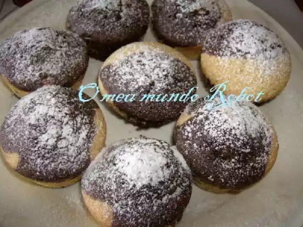 Receita Queques de laranja e chocolate