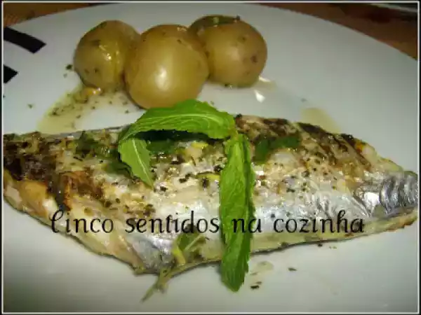 Receita Peixe - espada grelhado com molho de hortelã