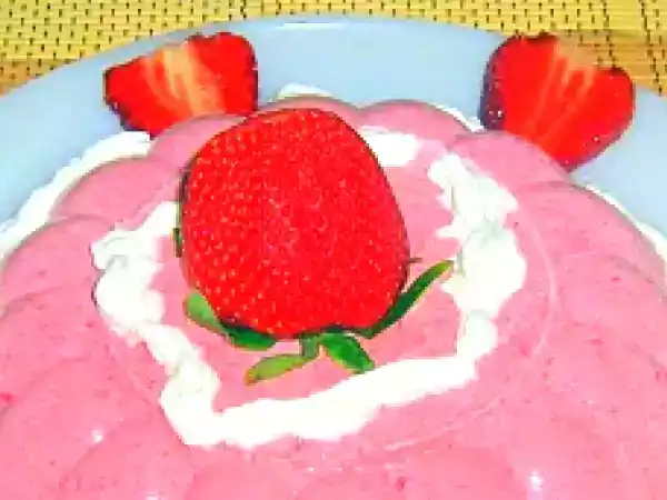 Receita Bavaroise de morango