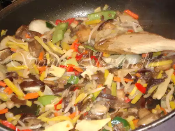 Receita Legumes chineses salteados...
