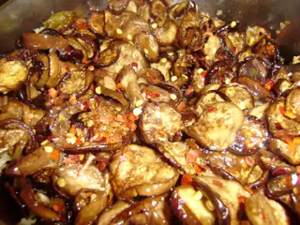 Receita Mini-berinjela seca (antepasto)