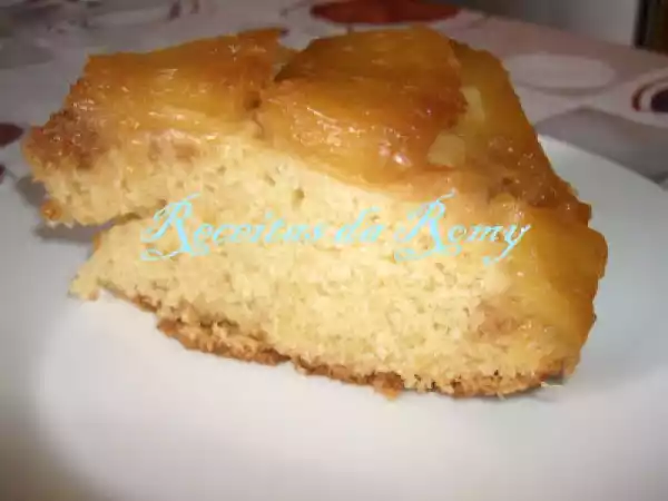 Receita Bolo de ananás natural