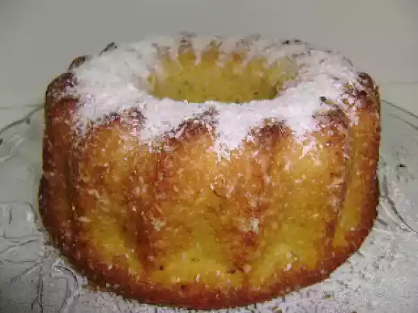 Receita Bolo de flocão de milho com coco