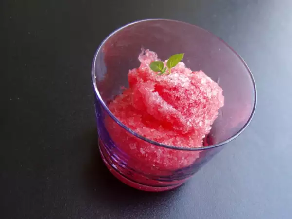 Receita Sorvete de melancia e groselha