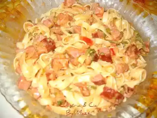 Receita Macarrão ao molho rose a moda mazé